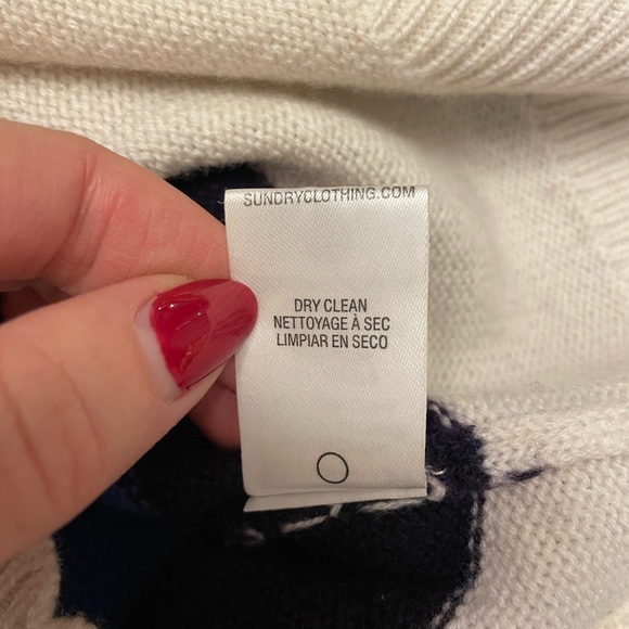 Sundry Breton Striped 100% Wool Sweater - Picture 5 of 8